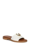 Saint G Amber Slide Sandal In White