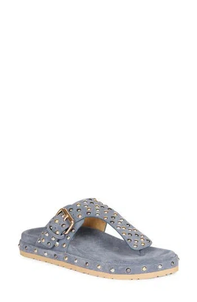 Saint G Boston Slide Sandal In Denim