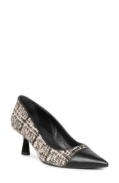 Saint G Bourbon Pointed Cap Toe Pump In White