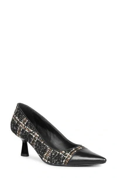 Saint G Bourbon Pointed Cap Toe Pump In Black