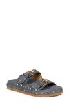 Saint G Chloe Slide Sandal In Denim