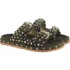 Saint G Chloe Slide Sandal In Green