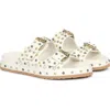 Saint G Chloe Double Buckle Sandals In White