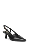 Saint G Cynara Pointed Toe Slingback Pump In Black