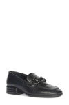 Saint G Jacqueline Croc Embossed Loafer In Black