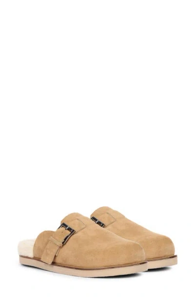Saint G Levy Faux Fur Mule In Beige