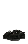 Saint G Oleander Faux Fur Slide Sandal