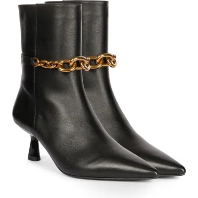 Saint G Peony Pointed Toe Bootie In Black