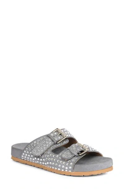 Saint G Riena Embellished Slide Sandal In Blue