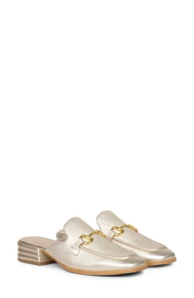 Saint G Savannah Bit Loafer Mule In Gold
