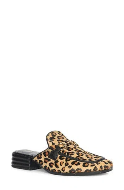 Saint G Savannah Genuine Calf Hair Mule In Animal Print