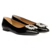 Saint G Mabilla Pointed Toe Flat In Black