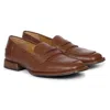 Saint G Carla Penny Loafer In Black/white/brown