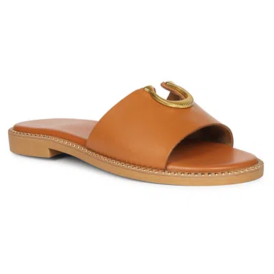 SAINT G WOMEN'S BROWN ACACIA COGNAC - FLATS