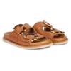 Saint G Venice Woven Slide Sandal In Brown