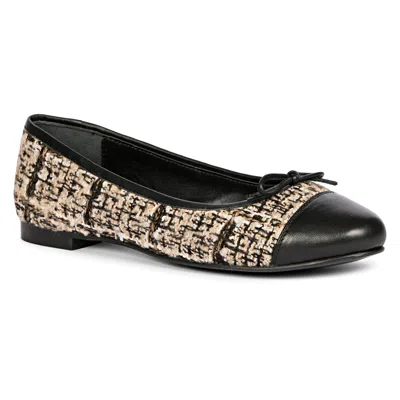 SAINT G WOMEN'S BROWN ZINNIA - FLAT BALLERINAS BEIGE