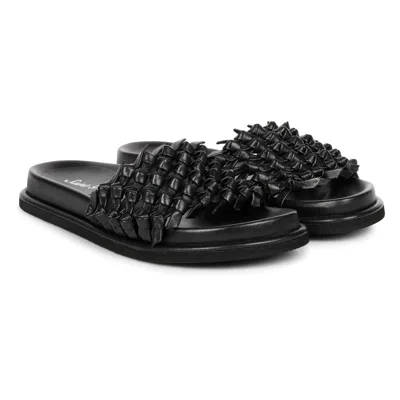 Saint G Women's Caterina Black - Flat Sandals