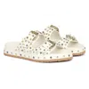 Saint G Chloe Double Buckle Sandals In White