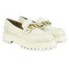 Saint G Donna Platform Loafer In White