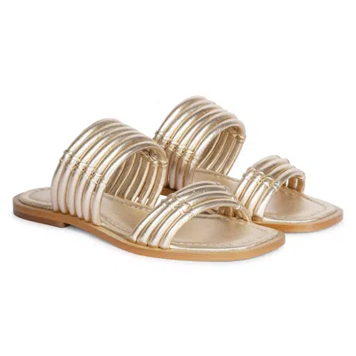 Saint G Women's Gold Zoya Platin Sandals