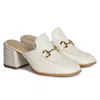 Saint G Women's Julia Off White - Heel Loafers In White
