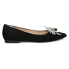 Saint G Perry Pointed Toe Flat In Black
