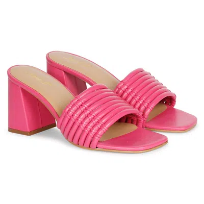 Saint G Women's Pink / Purple Bethany Hot Pink Sandals In Pink/purple