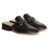 Saint G Savannah Moc Toe Loafer Mule In Black