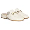 Saint G Savannah Moc Toe Loafer Mule In White