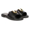 Saint G Amber Slide Sandal In Black