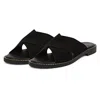 Saint G Blossom Slide Sandal In Black