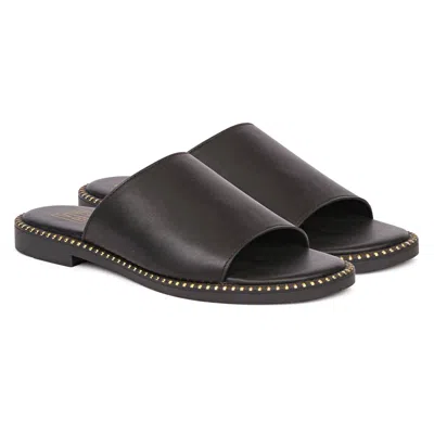 SAINT G WOMEN'S VIVI BLU - KALINA - FLATS - BLACK
