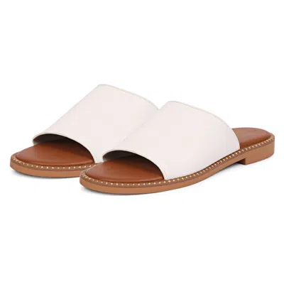 Saint G Women's Vivi Blu - Kalina - Flats - White