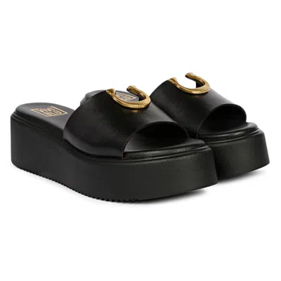 SAINT G WOMEN'S VIVI BLU - SENNA - WEDGES - BLACK