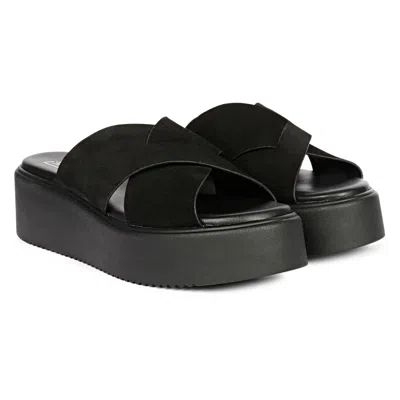 SAINT G WOMEN'S VIVI BLU - YASMIN - WEDGES - BLACK
