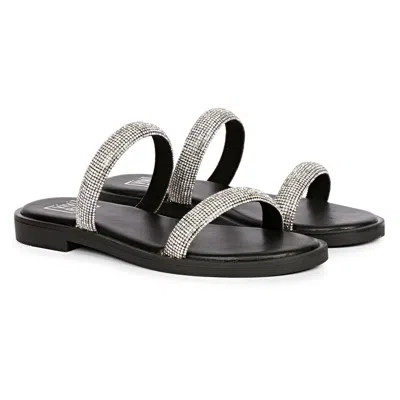 Saint G Women's Vivi Blu - Zaeneb - Flats - Black / Silver
