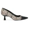 Saint G Bourbon Pointed Cap Toe Pump In White