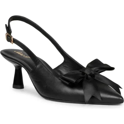 Saint G Yuki Slingback Pointed Toe Pump In Black