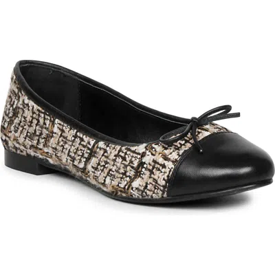 Saint G Zinnia Cap Toe Ballet Flat In Brown