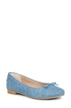 Saint G Zinnia Cap Toe Ballet Flat In Denim