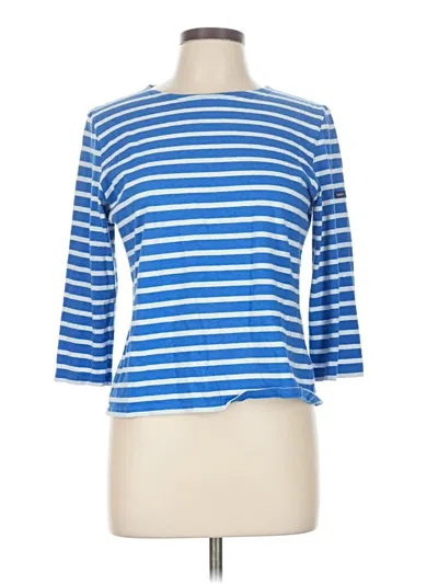 Pre-owned Saint James 3/4 Sleeve T-shirt In Blue