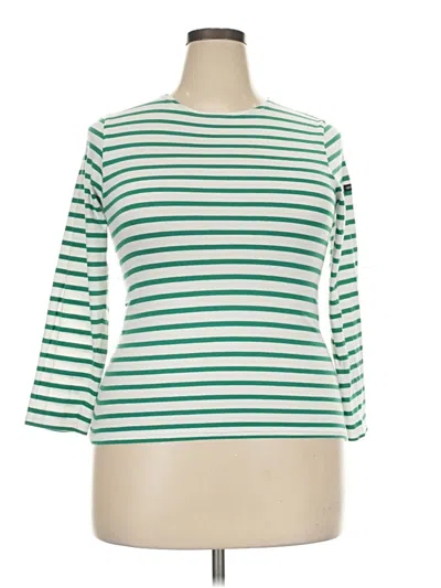 Pre-owned Saint James 3/4 Sleeve T-shirt In Green
