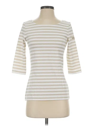 Pre-owned Saint James 3/4 Sleeve T-shirt In Ivory