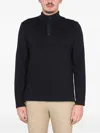 Saint James Buttoned Turtleneck Sweater In Brown