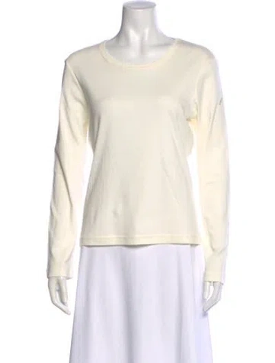 Pre-owned Saint James Crew Neck Long Sleeve T-shirt In Neutral