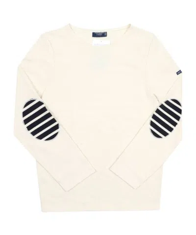 Saint James Crew Neck Long-sleeved T-shirt In White