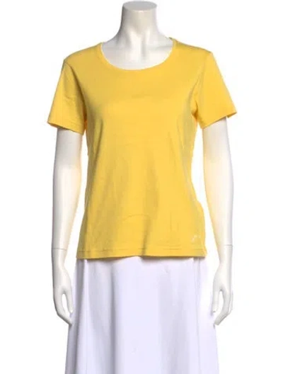 Pre-owned Saint James Crew Neck Short Sleeve T-shirt In Yellow