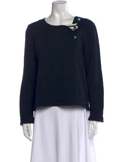 Pre-owned Saint James Crew Neck Sweater In Black