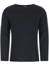 Saint James Elbow-patches Cotton T-shirt In Blue
