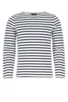 Saint James Embroidered Cotton Minquiers Modern T-shirt In Blue